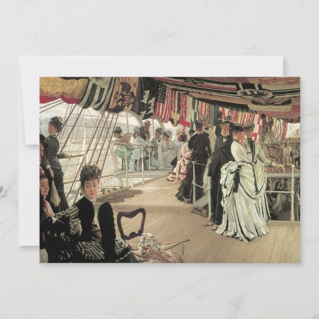 Carte Ball on Shiboard de James Tissot, Art Victorien (Devant)