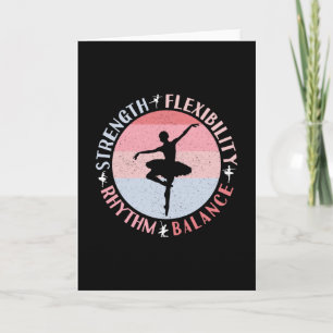 Carte Ballerina Ballet Dancer - Valeurs Mindset