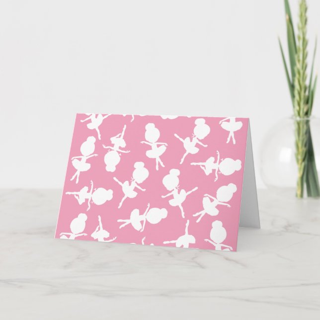 Carte Ballerina Motif, Ballet Girls, Ballet Dance (Devant)