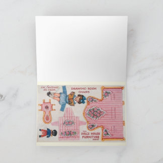 Carte Ballerina papier vintage