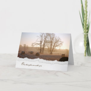 Carte balles de foin d'automne en champ