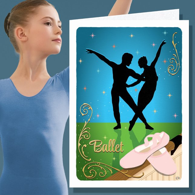 Carte Ballet dansant Hobby rose (Créateur téléchargé)