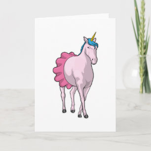 Carte Ballet de ballerine licorne
