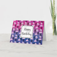 Ballet Thème Motif avec Danse Anniversaire