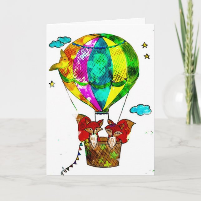 Carte Ballon à air chaud (Devant)