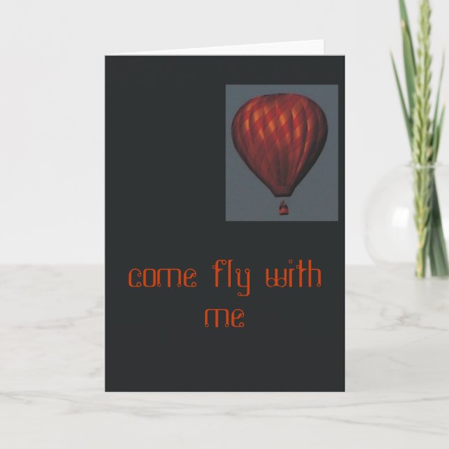 Carte ballon d'air (Devant)