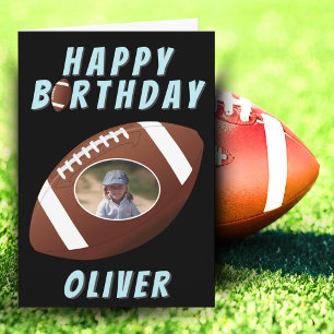 Carte Ballon de Football Américain Anniversaire Garçon P