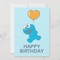 Ballon en forme de cœur de Monstre de Cookie