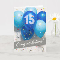 Ballons bleus du 15e anniversaire de l'employé