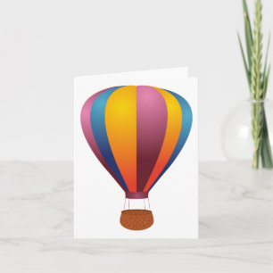 Carte Ballons colorés à air chaud