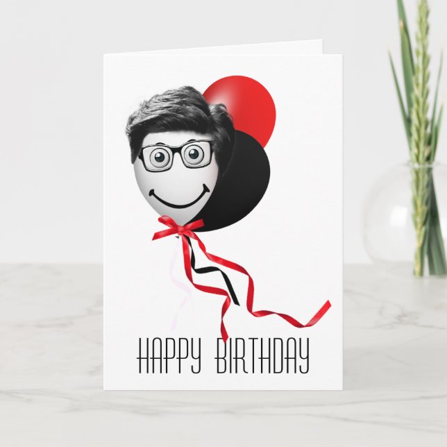 Carte Ballons d'anniversaire de l'homme (Devant)