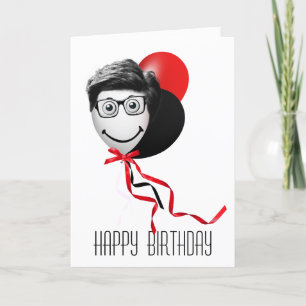 Carte Ballons d'anniversaire de l'homme