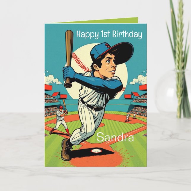 Carte Ballons De Baseball Joyeux Enfants Anniversaire Pe (Devant)