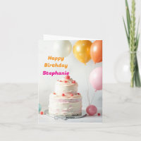 Ballons de morceaux de gâteau mignonne Joyeux anni