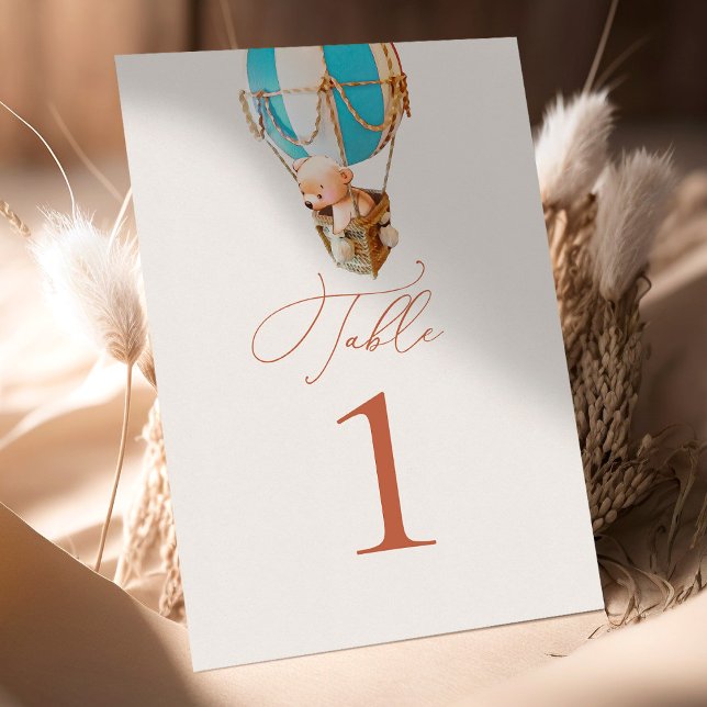 Carte Ballons d'ours Numéro de tableau (Créateur téléchargé)