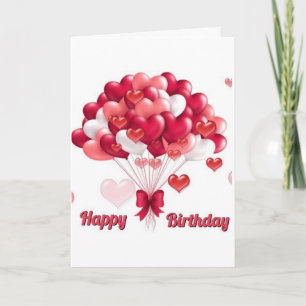 CARTE "BALLONS DU COEUR" POUR VOTRE **ANNIVERSAIRE**