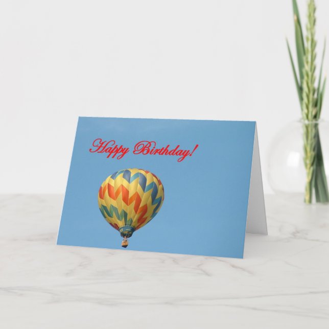 Carte Ballons, Joyeux anniversaire (Devant)