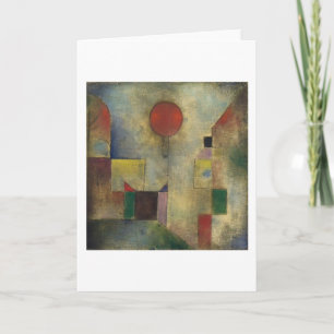 Carte Balloon rouge - Paul Klee