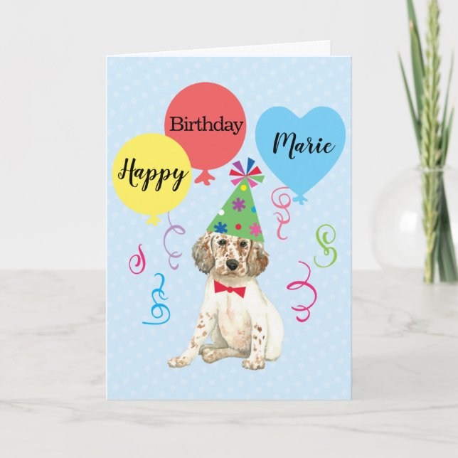 Carte Balloons de fête d'anniversaire Anglais Setcard (Devant)
