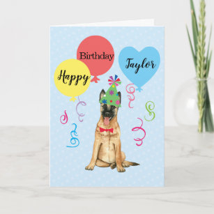 Cartes Belge Malinois D Anniversaire Zazzle Ca