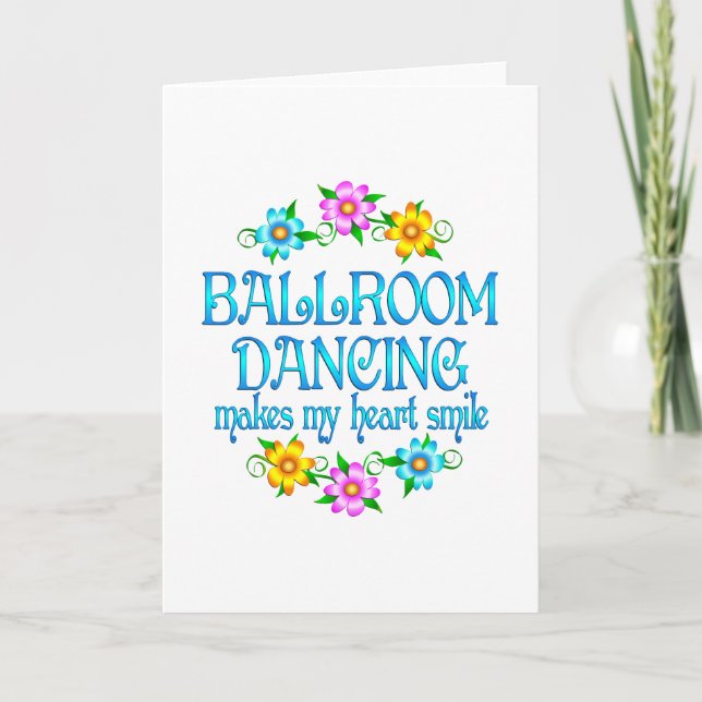 Carte Ballroom Dancing Sourires (Devant)