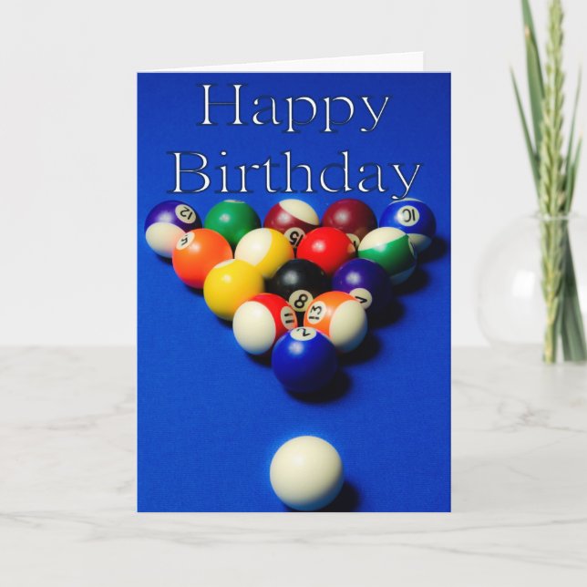 Carte Balls d'anniversaire (Devant)