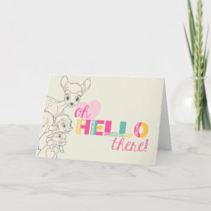 Carte Bambi & Amis - Oh, Bonjour