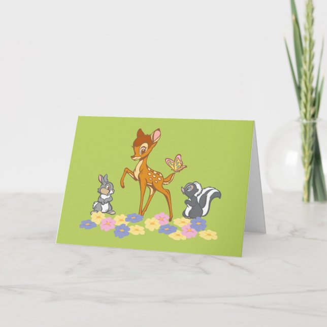 Carte Bambi et amis (Devant)