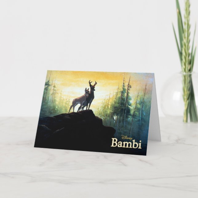 Carte Bambi & Faline sur Cliff (Devant)