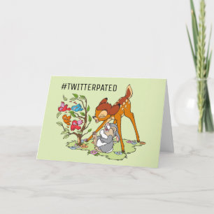 Carte Bambi & Thumper Rire Des Oiseaux