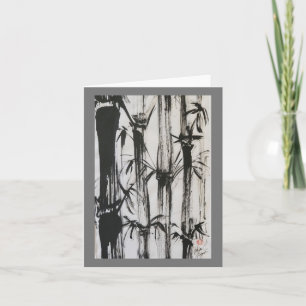 Carte Bamboo Grove dans l'encre de Sumi