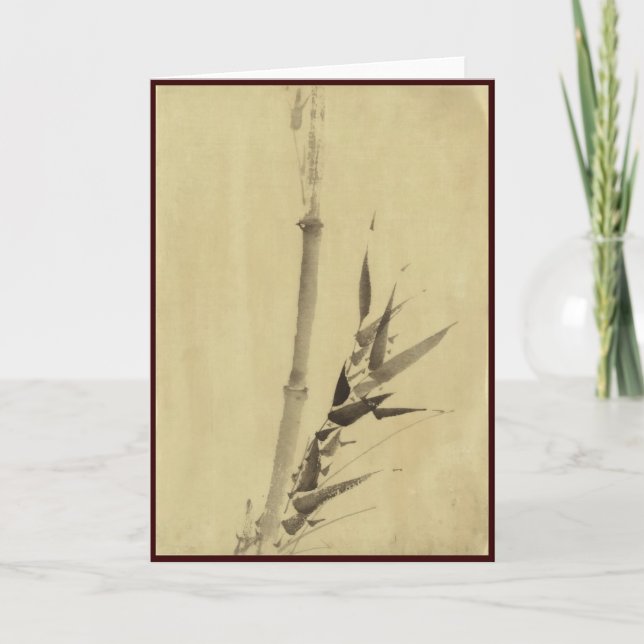 Carte Bambou, Hokusai Art Japonais (Devant)