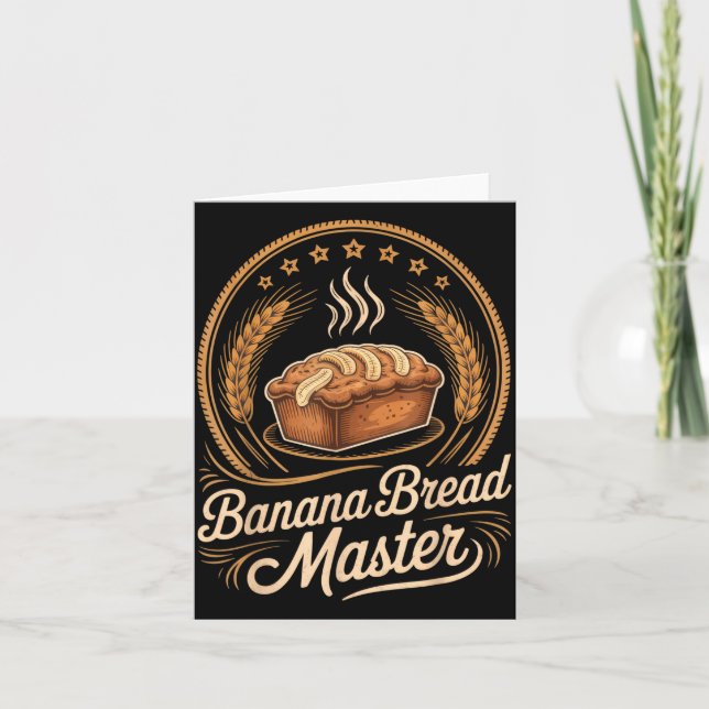 Carte Banana Bread Master Baker Chef Humor Fall Baking L (Devant)