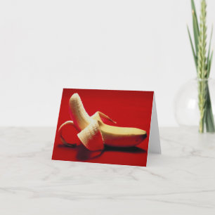 Carte Banane dans une chambre rouge