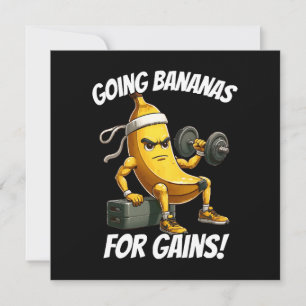 Carte banane faisant de l'exercice