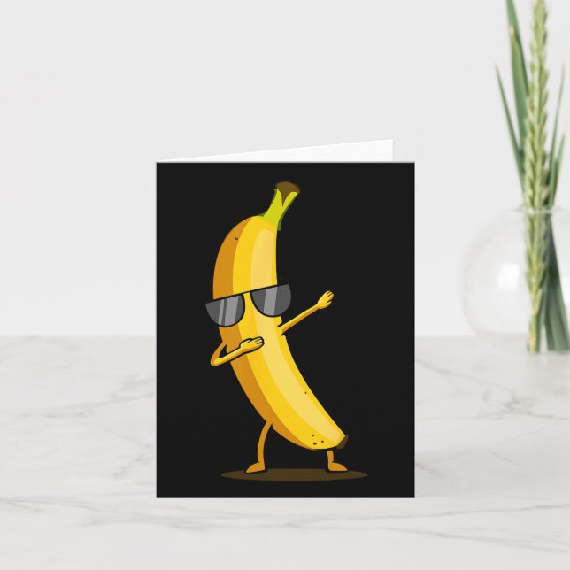 Carte Banane jaune Dabbing - Dab Funky Dancing Fruit (Devant)
