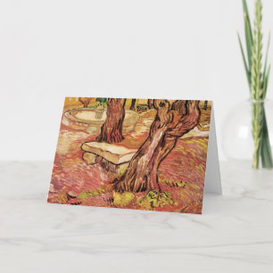 Carte Banc de pierre Van Gogh en Jardin, Hôpital St Paul