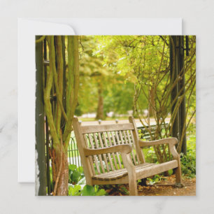 Carte Banc du parc d'automne