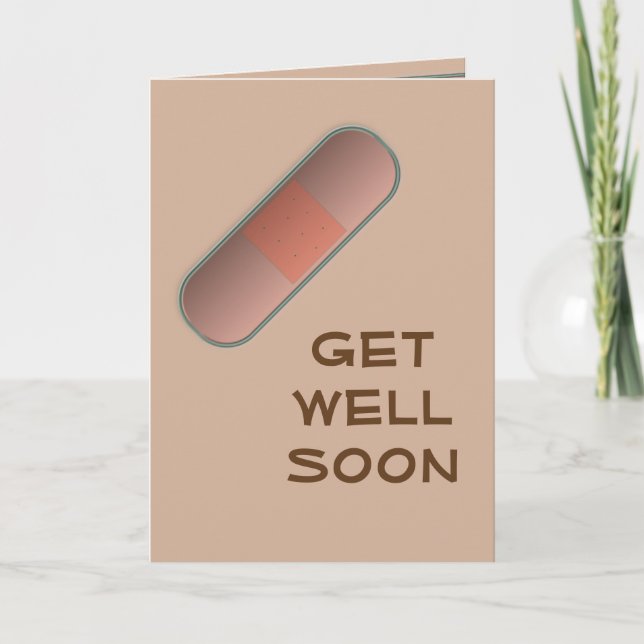 Carte Bandaid Va Bien Bientôt (Devant)