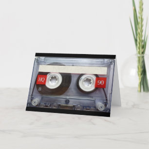 Carte Bande de cassette rétro amusante