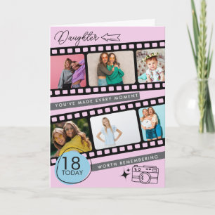 Carte Bande de film souvenir photo pour les 18 ans de vo