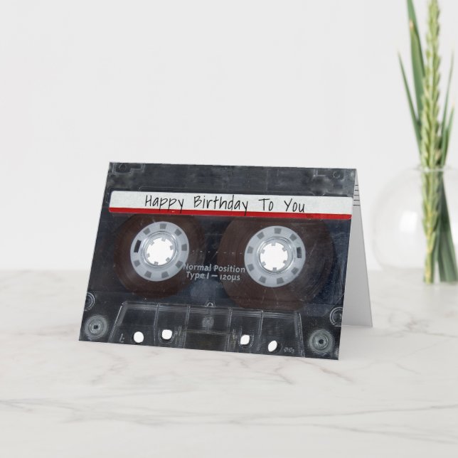 Carte Bande de la cassette d'anniversaire (Devant)