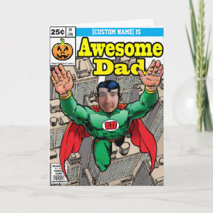 Carte Bande dessinée Superhero personnalisable Anniversa