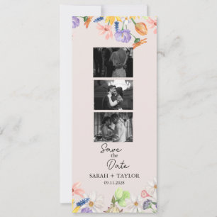 Carte Bande photo fleur sauvage Printemps Enregistrer la