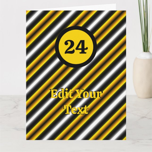 Carte Bandes arc-en-ciel blanc jaune (Devant)