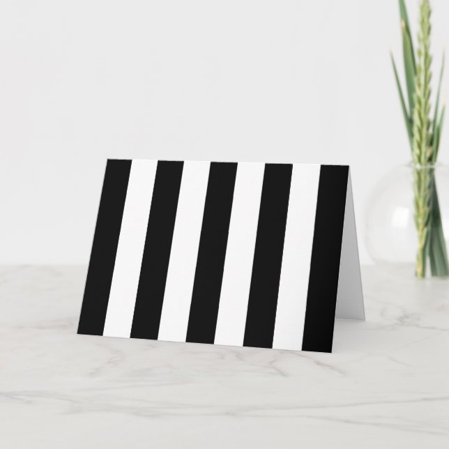 Carte Bandes noires et blanches, Motif rayé, Lignes (Devant)