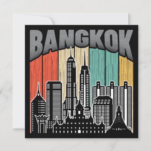 Carte Bangkok Thaïlande (Devant)