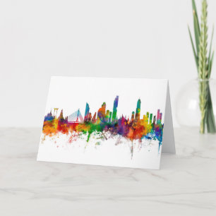 Carte Bangkok Thaïlande Skyline