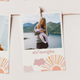 Carte Bannière mensuelle Girl Sun - Six Mois