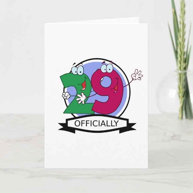 Carte Bannière officielle 29 Anniversaire (Devant)